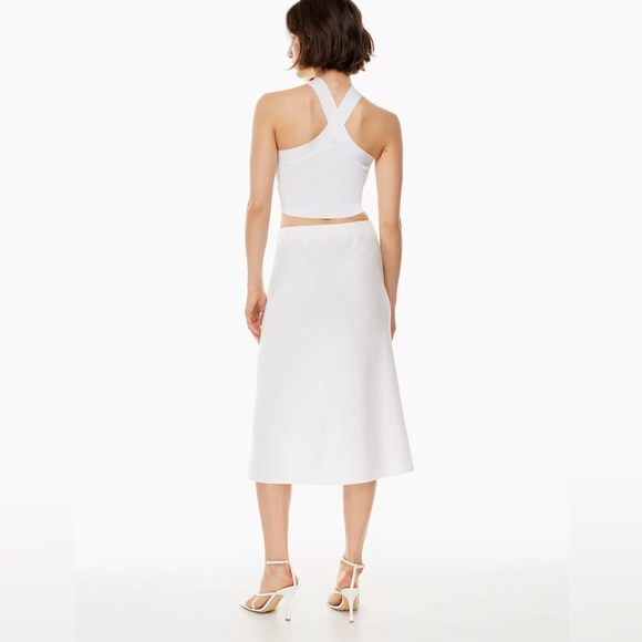 Aritzia Babaton Cropped Sculpture Knit Criss Cross Tank - Picture 7 of 9